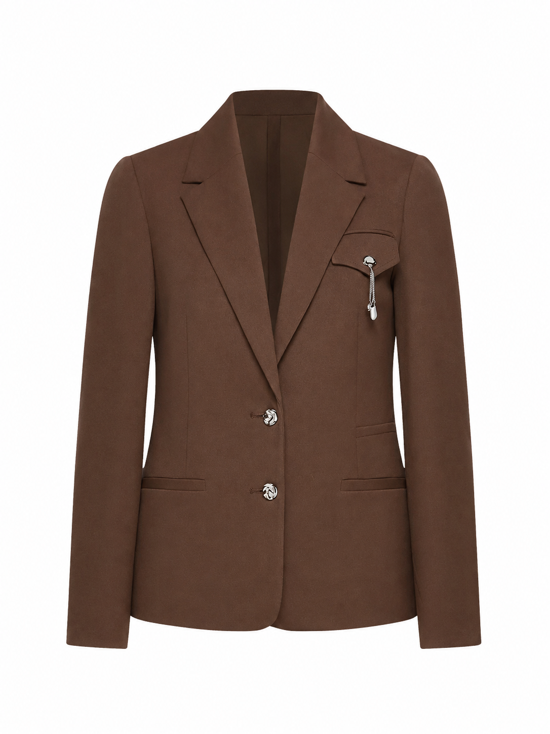 Chocolate Brown Tailored Blazer